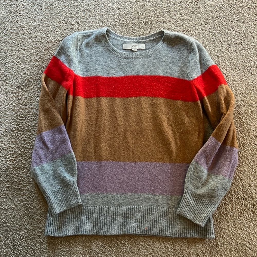 Loft color blocked sweater